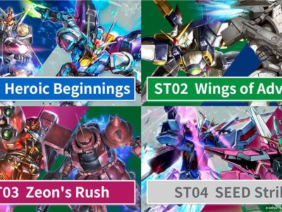 Gundam Card Game starter decks