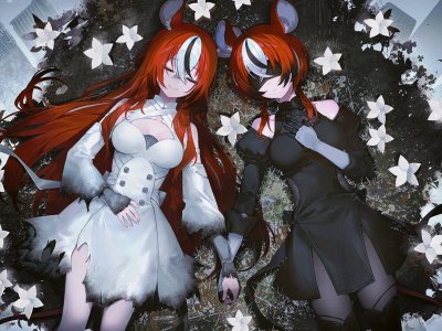 The Hololive Vtubers Hakos Baelz and Ninomae Ina’nis worked on a cover of the NieR: Automata song "Weight of the World" together.