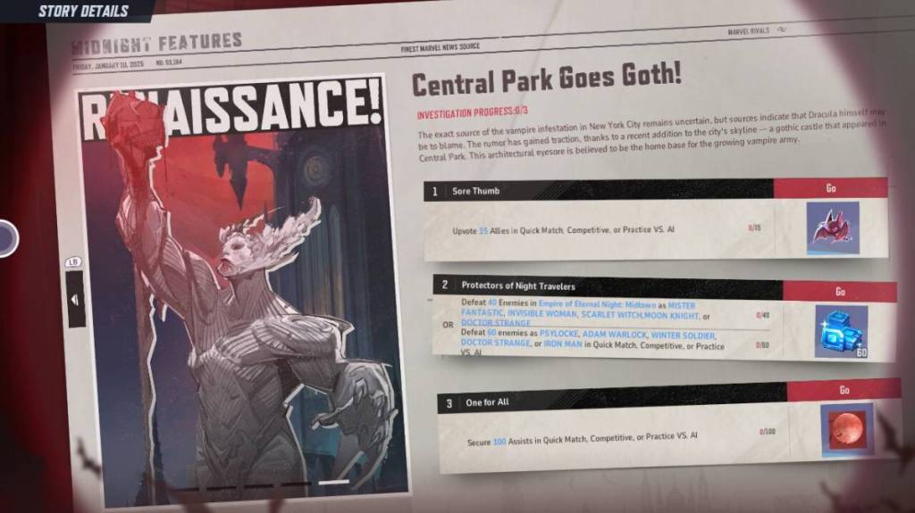 Marvel Rivals Midnight Features: Central Park Goes Goth!