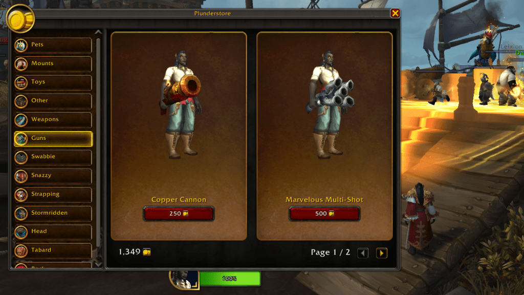 WoW World of Warcraft Plunderstorm rewards guns