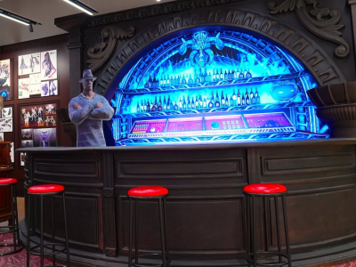 Rodin’s Bar Sells Merchandise at Bayonetta Pop up Store