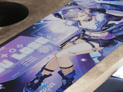 honkai star rail hyte silver wolf desk mat and keycaps