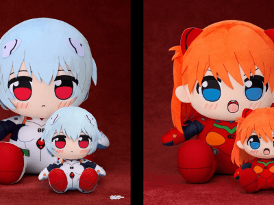 Evangelion Rei and Asuka Kuripan plush toys will have bigger versions