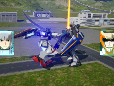 Gundam SEED Battle Destiny Remastered screenshot - Strike Dagger vs Duel Gundam