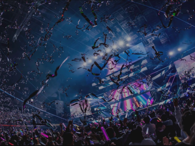 Image of the end of a Hololive Concert produced by Cover
