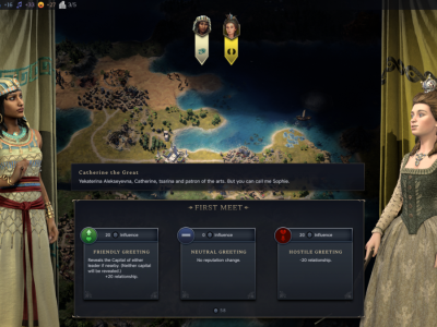 Civilization Vii 7 leaders meeting diplomacy