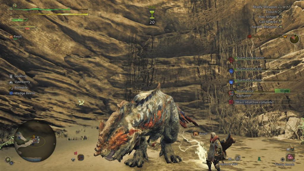 Quematrice stuck in a Shock Trap