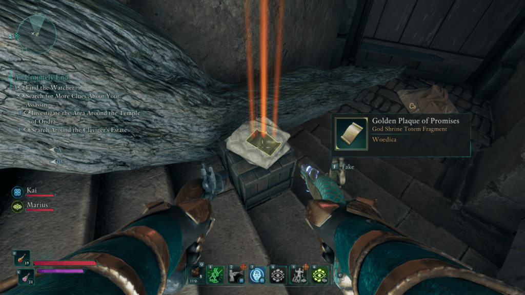 Avowed Woedica Totem plaque