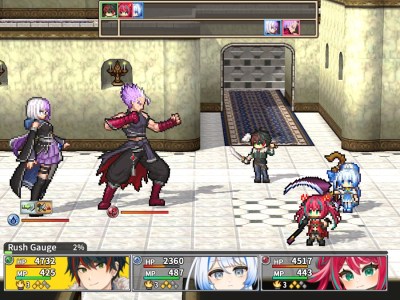 Alter Age - The party squares off against a pair of tough-looking fighters.