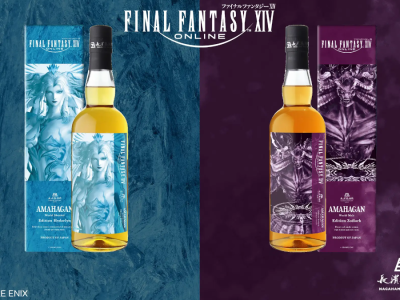 Final Fantasy XIV FFXIV new whiskey bottles based on Ancient Primals Hydaelin and Zodiark