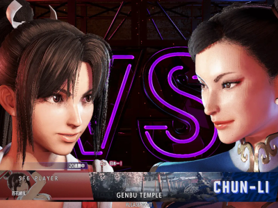 Mai Shiranui vs Chun-Li in Street Fighter 6 Type Arcade