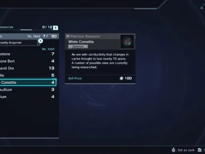 Xenoblade Chronicles X White Cometite
