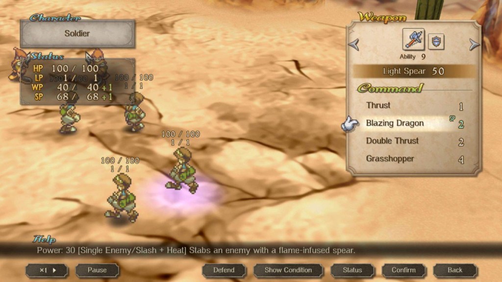 turn-based combat in SaGa Frontier 2 Remastered