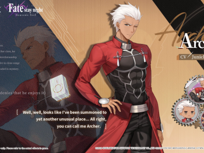 Fate stay night Servant Archer in Mahjong Soul