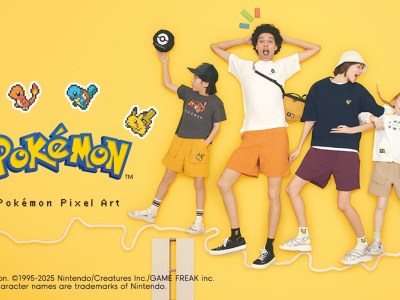 GU Selling Pokemon Pixel Art Shirts in Japan