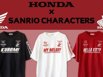 New Sanrio Shirts Pair Hello Kitty, Kuromi, and My Melody With Honda