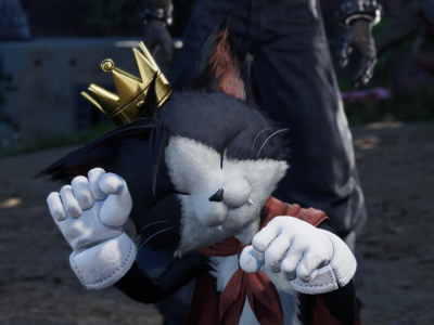 FFVII Rebirth Cait Sith Model Inspired by Stuffed Toys