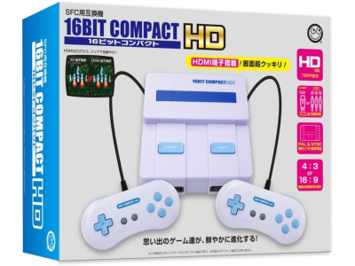 16-bit Compact HD console plays Super Famicom and SNES games in 720p with HDMI