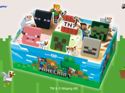 baskin robbins minecraft cake
