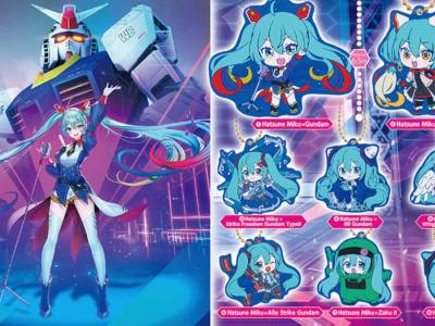 Hatsune Miku Gundam Keychains Head to US Gashapon Machines
