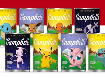The new Campbell's Pokemon Condensed Kids Soup features eight character can designs and chicken noodle soup.
