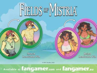 First Fields of Mistria Merchandise are March and Reina Pins