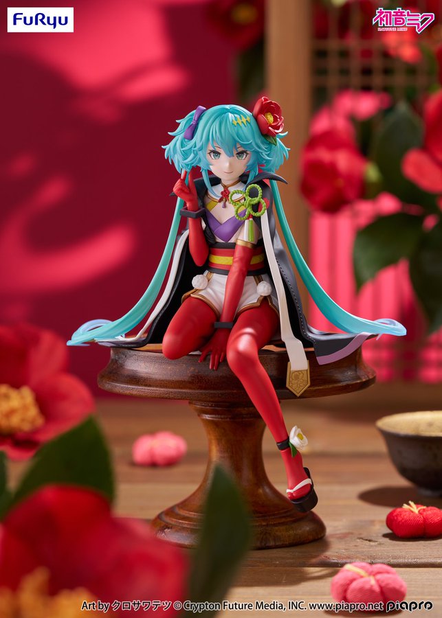 New Hatsune Miku Fide Stopper Figura usa una flor de camelia Tetsu Kurosawa