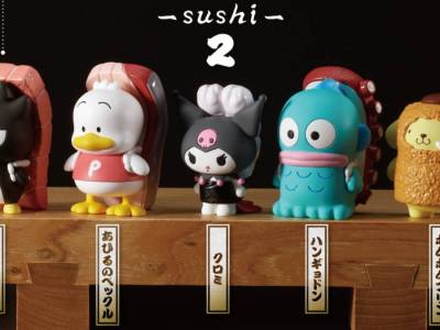 More Sanrio Characters Sushi Gacha Toys Debut in September