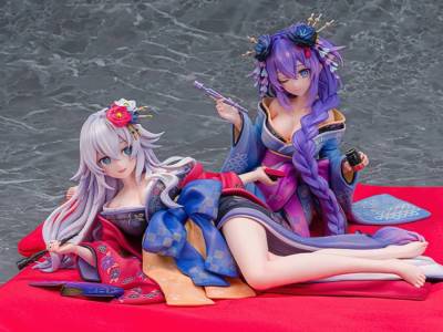 Neptunia x Senran Kagura Figures Are Purple Heart and Black Heart