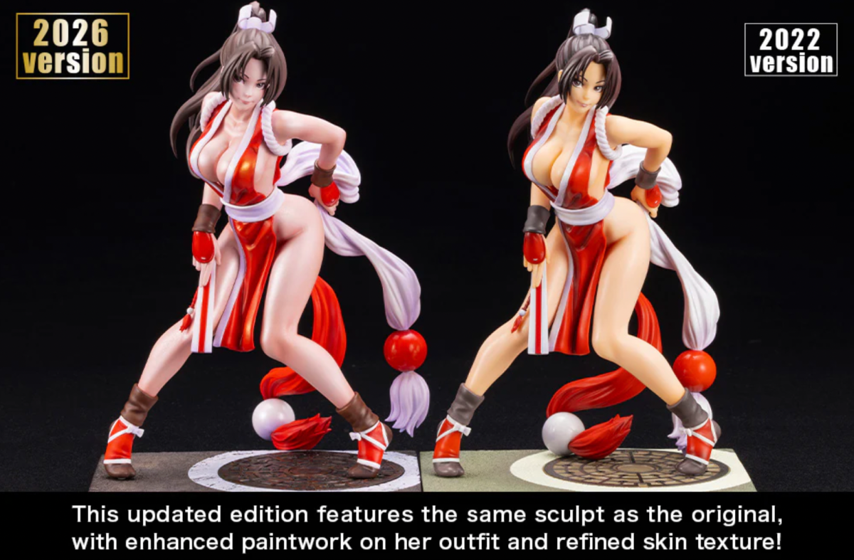 Mai Shiranui EX Bishoujo Figure Compared to Original