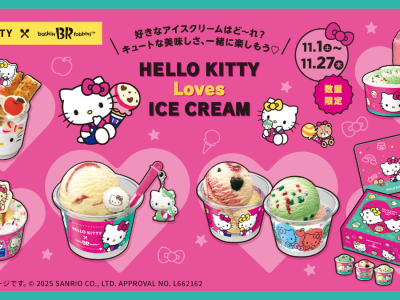 Hello Kitty Loves Ice Cream event to be held by Baskin Robbins Japan for November 2025 birthday