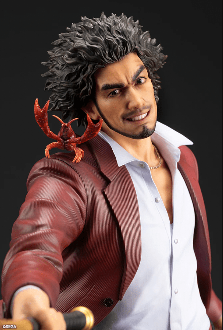Yakuza: Como un dragón La figura de Ichiban Kasuga incluye a Nancy el cangrejo