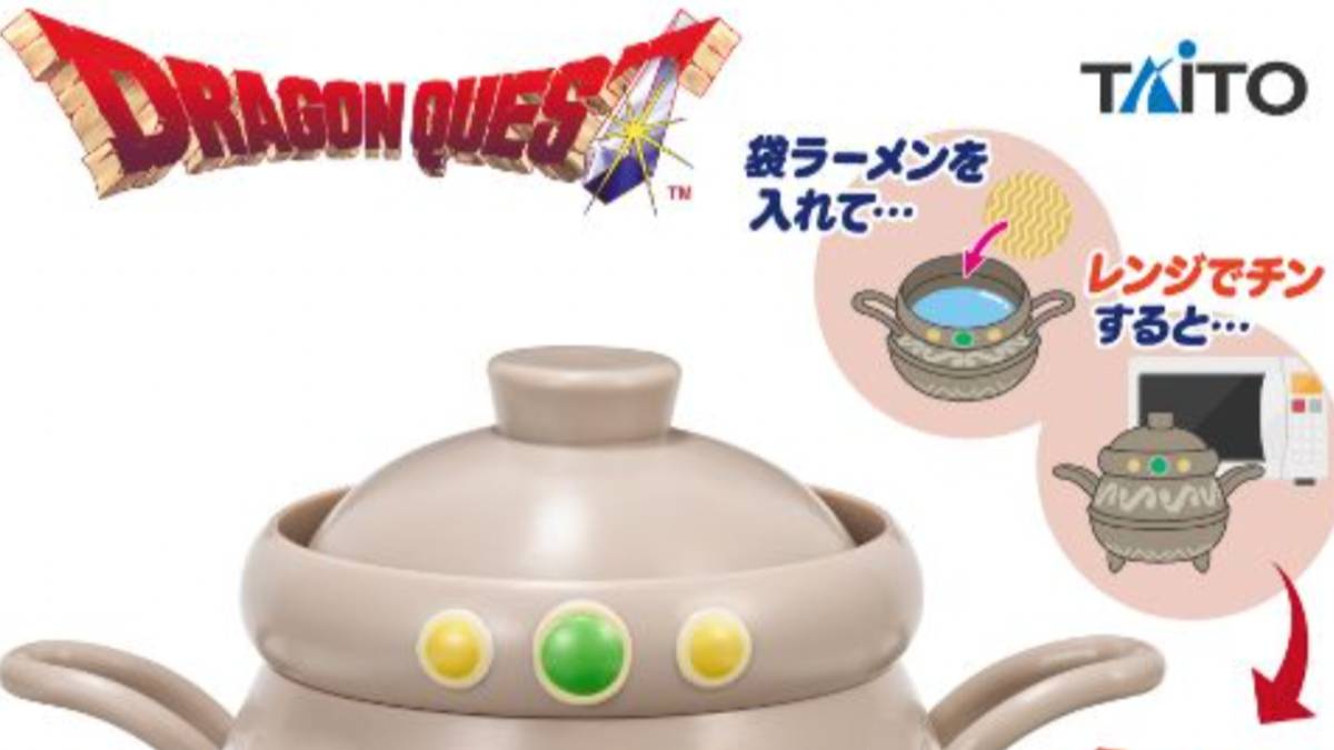 Dragon Quest AM Alchemy Pot Is a Microwave Ramen Maker