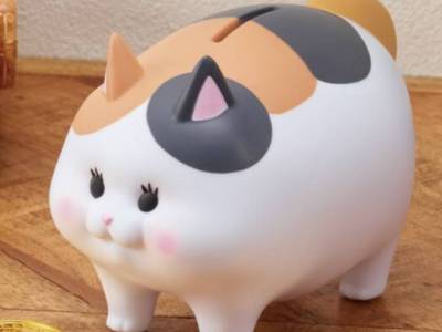 FFXIV Fat Cat Piggy Bank Ready to Store Coins