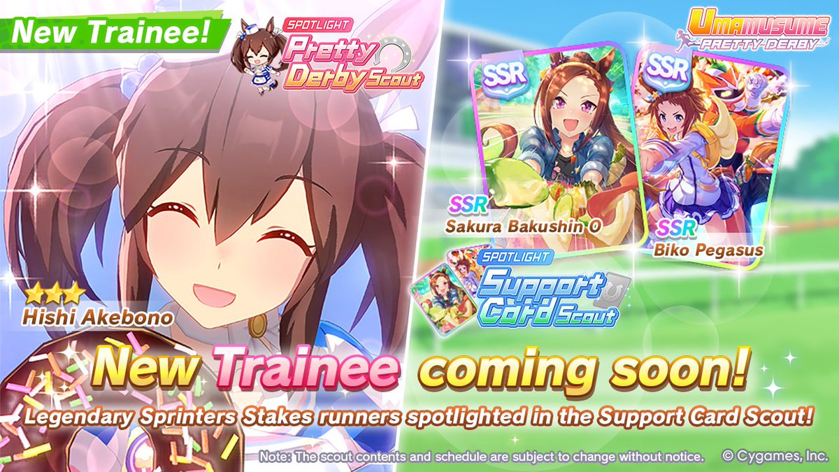 Biggest Umamusume Character Hishi Akebono Joins the Game Today