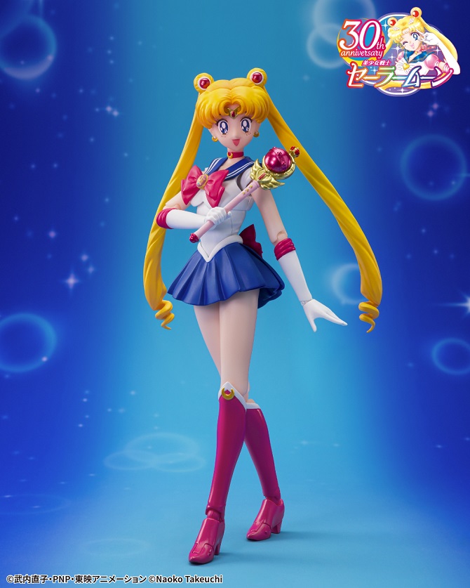 Se muestra la figura de Sailor Moon Crystal Star Edición compacta SH Figuarts