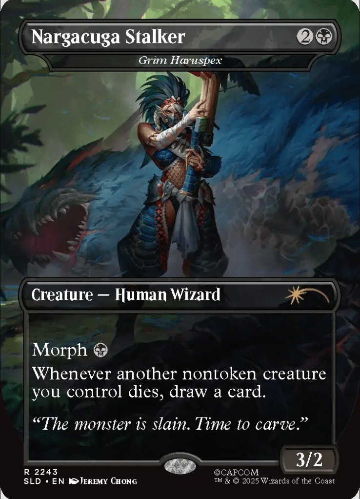 El último crossover de Magic the Gathering Secret Lair incluirá cuatro juegos de cartas MTG con temática de Monster Hunter.