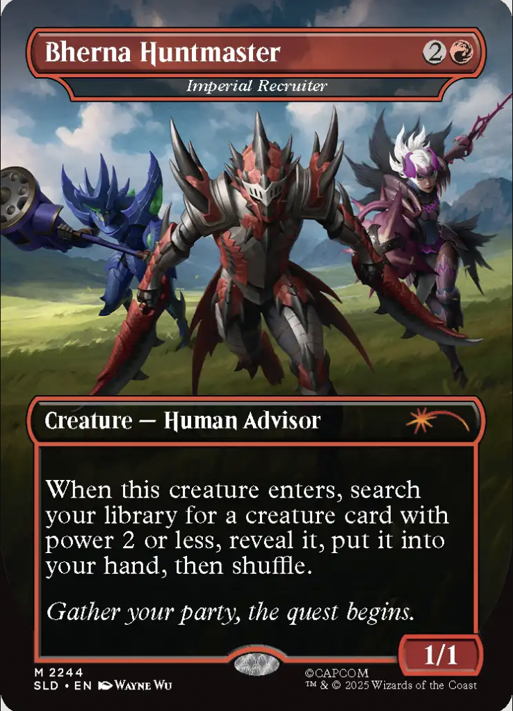 El último crossover de Magic the Gathering Secret Lair incluirá cuatro juegos de cartas MTG con temática de Monster Hunter.