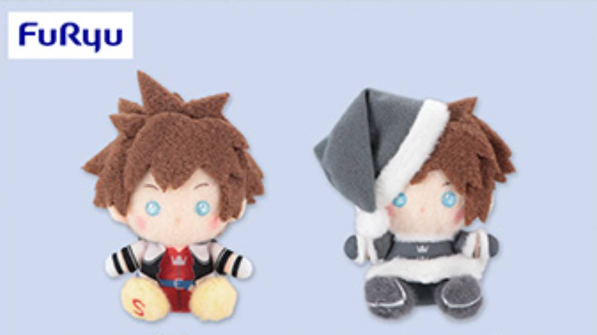 Sora and Roxas Kingdom Hearts Milky Boa Plush Debut