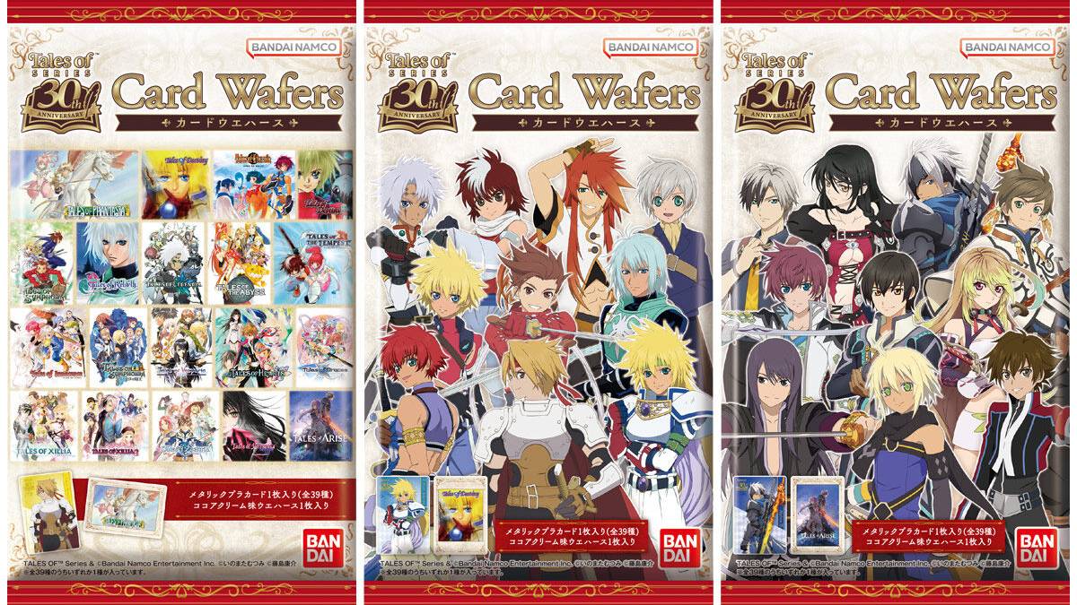 Tales of Series 30th Anniversary Card Wafers Arrive in Japan jrpg