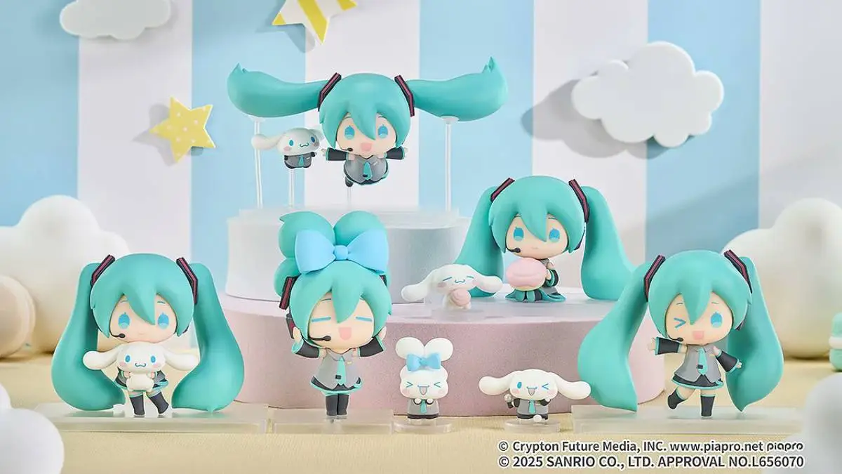 Chibi Cinnamoroll x Hatsune Miku Figures Launch in 2026