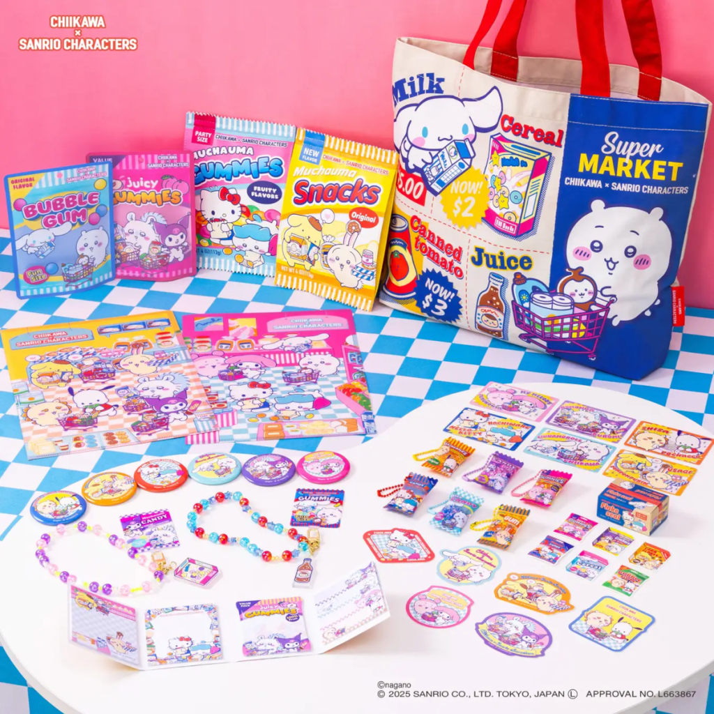 Mercancía cruzada de Chiikawa - Personajes de Sanrio