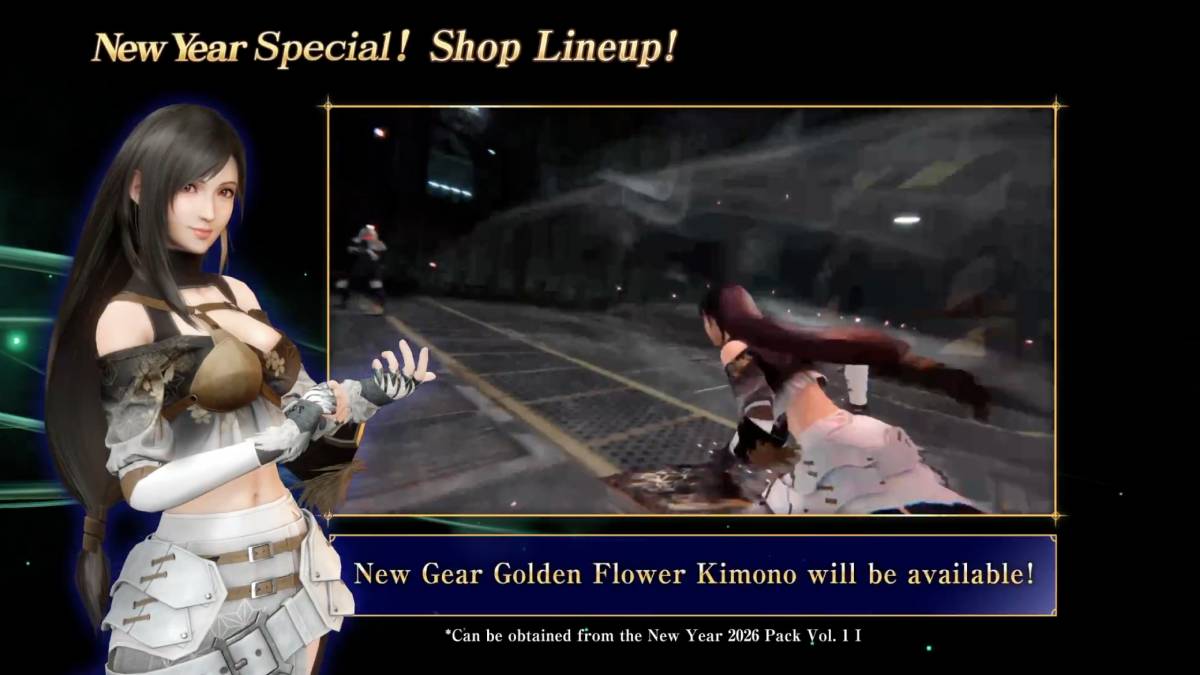 FFVII Ever Crisis New Year 2026 Updates Include a Tifa Kimono