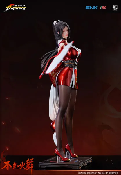 BearPanda KOF Mai Shiranui Figure Holds a Fan and Umbrella