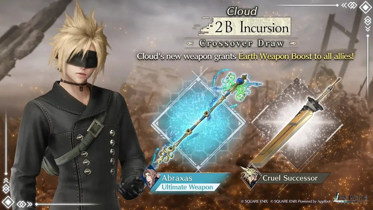 FFVII Ever Crisis Cloud 9S NieR: Automata Costume Appears