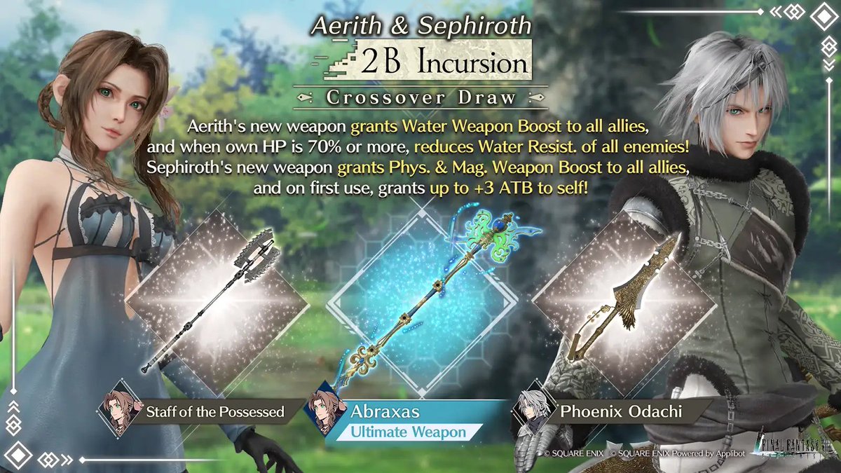 FFVII Ever Crisis Event Turns Aerith Into Kaine, Sephiroth to Nier