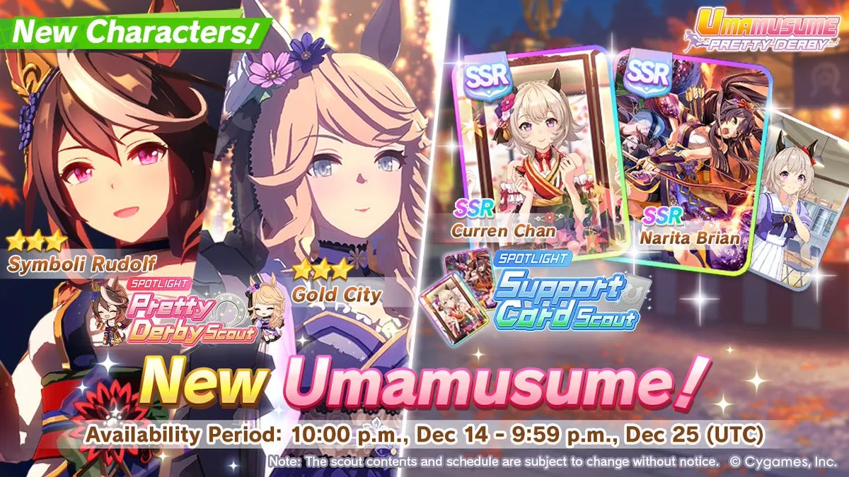 Umamusume Gold City and Symboli Rudolf Orchestra in Late Autumn Alts Arrive