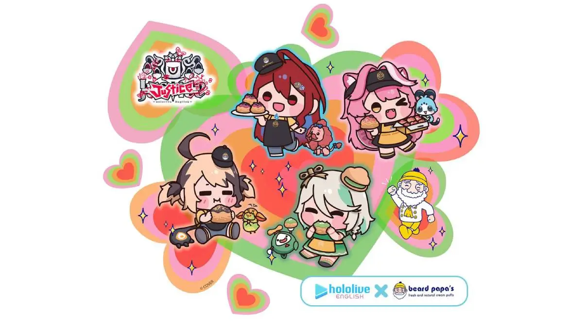 Hololive Justice Vtubers Crossover Heads to Beard Papa