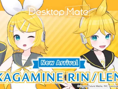 Kagamine Len and Rin Are the Next Desktop Mate Characters
