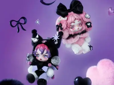 kuromi my melody pop mart skullpanda plush pendants